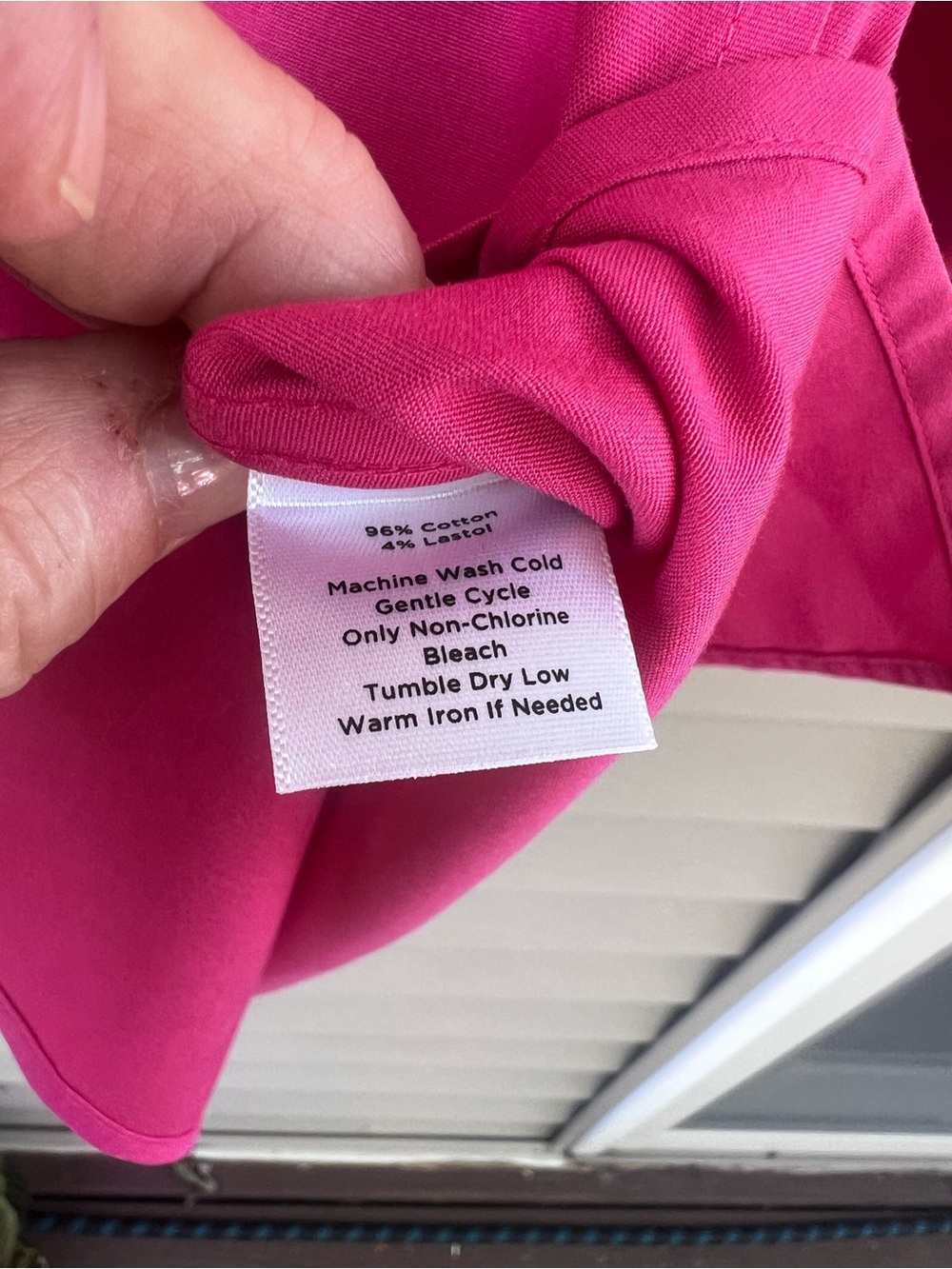 Talbots Fuchsia Button-Down Blouse - Picture 8 of 8